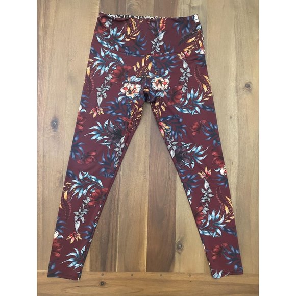 Onzie High-Rise Majestic Floral Leggings Large - Picture 5 of 12